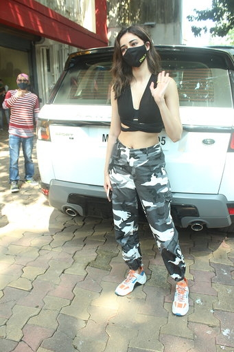 Mumbai: Actress Ananya Pandey seen at Andheri in Mumbai on Sep 4, 2020. (Photo: IANS)
