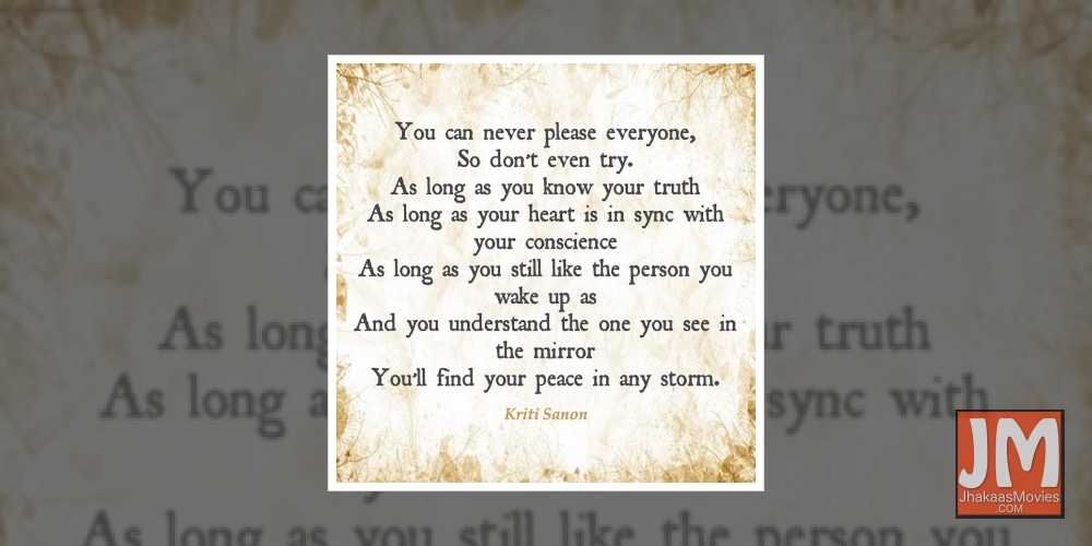 Kriti Sanon shares mantra, urges fans not to treat it as 'cryptic' post