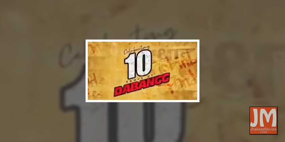 'Dabangg' turns 10: Salman Khan thanks fans for love, support.