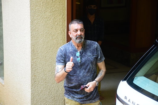 Mumbai: Actor Sanjay Dutt seen outside his residence in Mumbai's Bandra on Sep 8, 2020. (Photo: IANS)