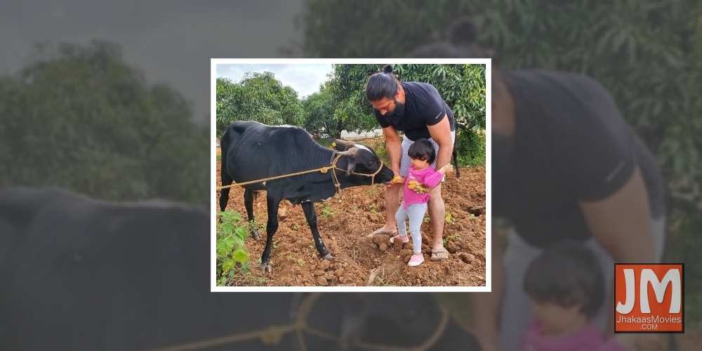 'K.G.F' star Yash has family time in the farmhouse