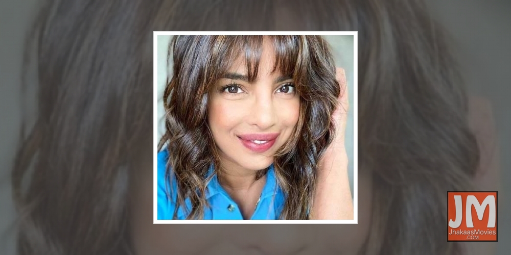 Priyanka chops hair, flaunts her bangs.