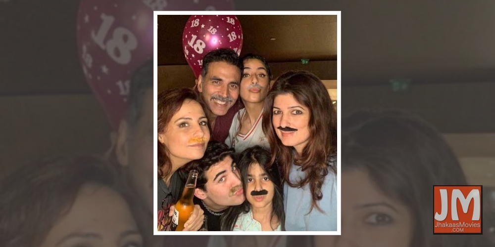 Twinkle on her son's birthday.