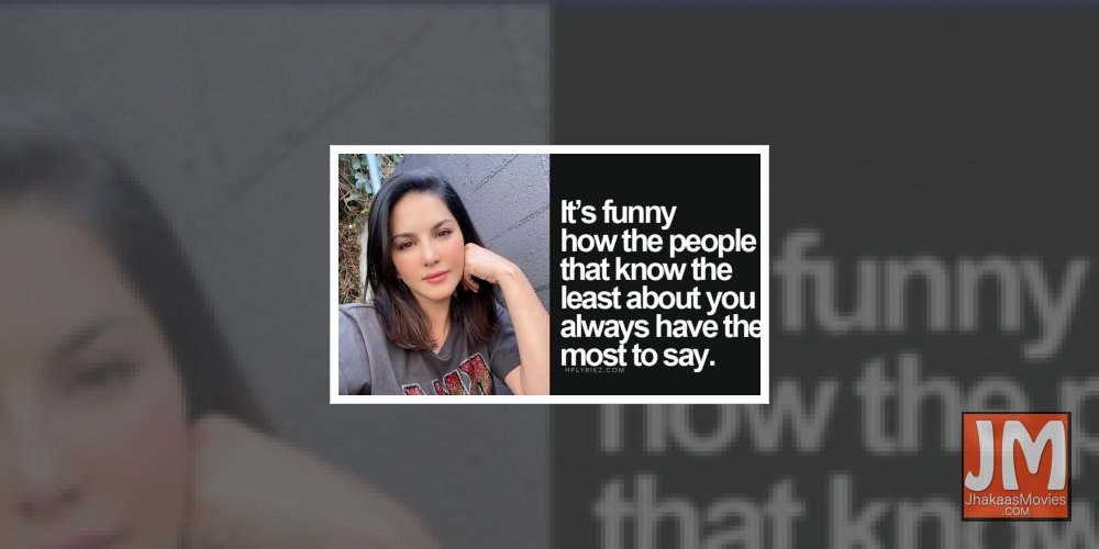 Did Sunny Leone take an indirect jibe at Kangana Ranaut?