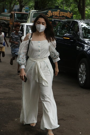 Mumbai: Actress Tamanna Bhatia seen at Madh Island in Mumbai on Sep 16, 2020. (Photo: IANS)
