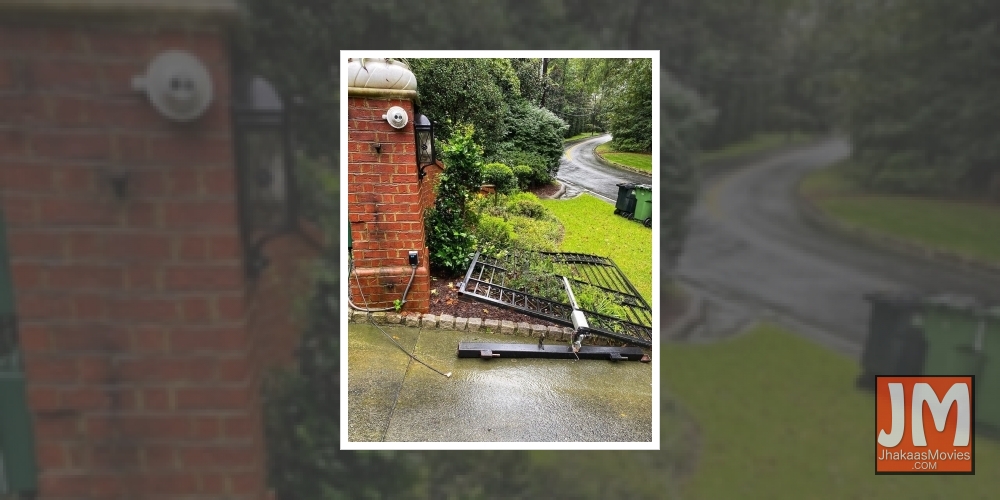 Dwayne Johnson tears down gate with bare hands
