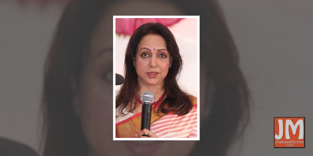 Hema Malini lauds UP CM Yogi Adityanath for Greater Noida film city project.