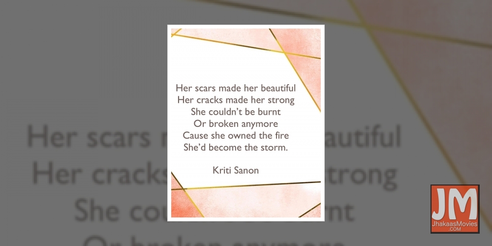 Kriti Sanon pens poem defining her resilient streak