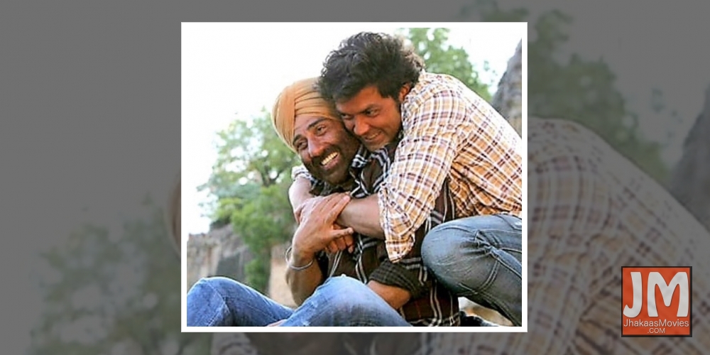 Sunny deol on Bobby deo.
