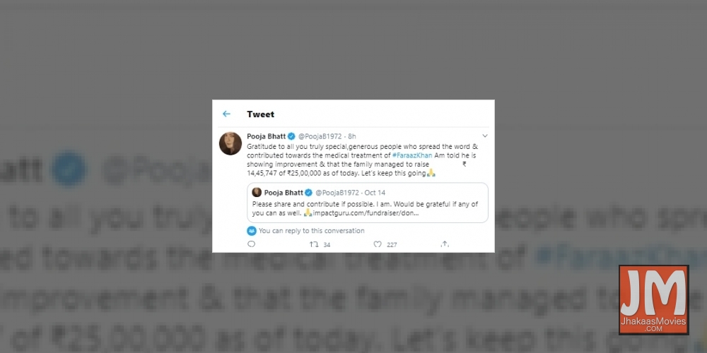 Faraaz Khan showing improvement: Pooja Bhatt