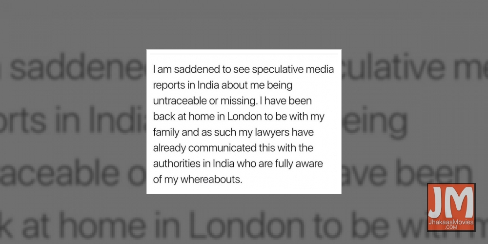 Sushant case: Sapna Pabbi reacts to reports that she is missing.
