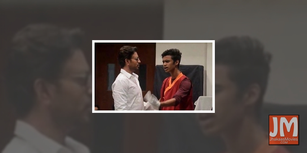 When Irrfan saw his son performing on stage.