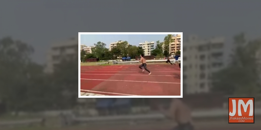 Tiger Shroff burns cake calories.