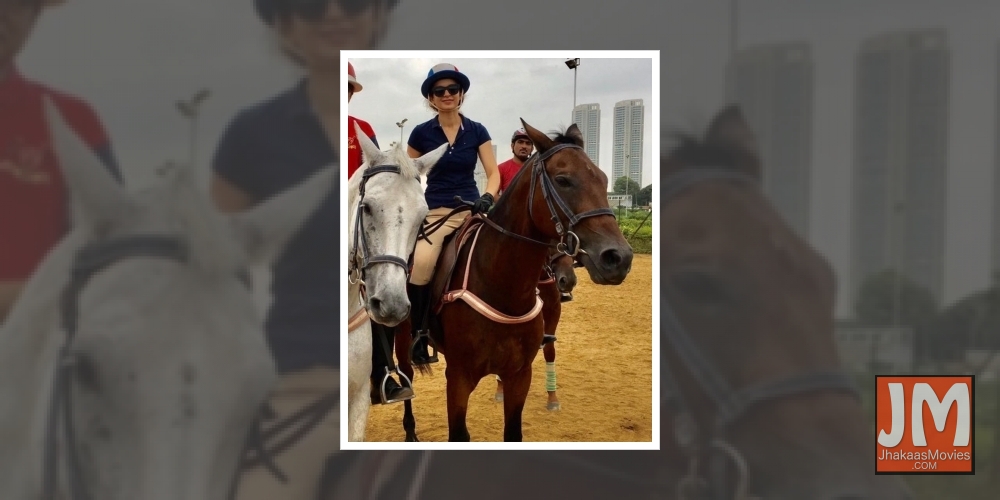 Kangana says she misses horseback riding in Mumbai.