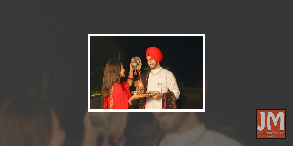 Neha Kakkar shares glimpses of first Karwa Chauth with husband Rohanpreet.
