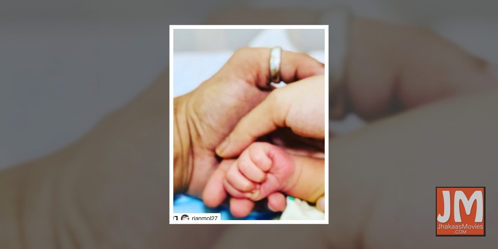 Amrita Rao introduces son Veer to the world.