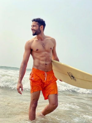 Siddhant Chaturvedi goes surfing.