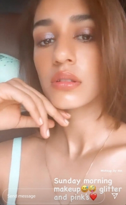 Disha Patani shares glamorous photos with fans.