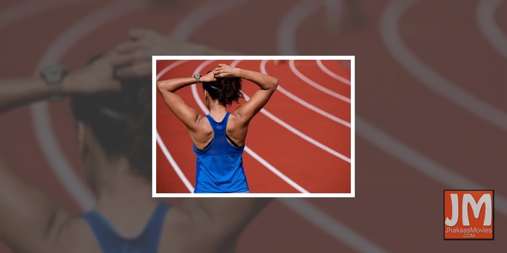 Rashmi Rocket: Taapsee Pannu all pumped up to start her run.