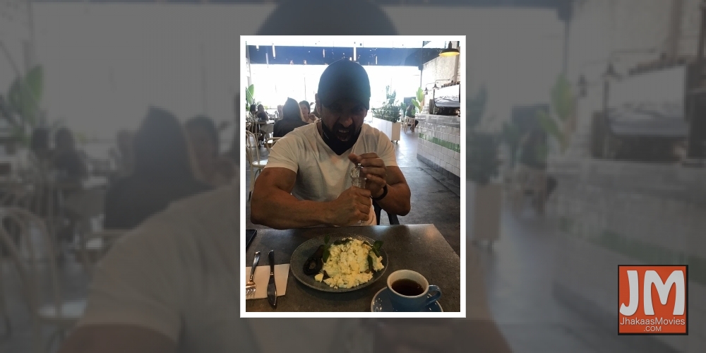 John Abraham shares his way of starting the day right.