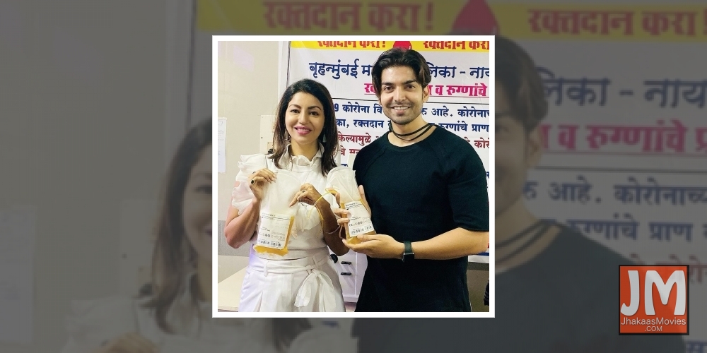 Gurmeet-Debina donate plasma for Covid treatment.