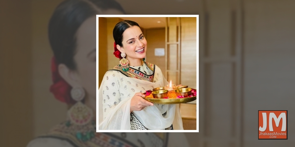 Kangana Ranaut welcomes 'devi' home on Diwali.