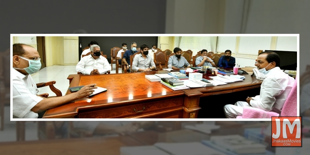 KCR promises all help to Telugu film industry.