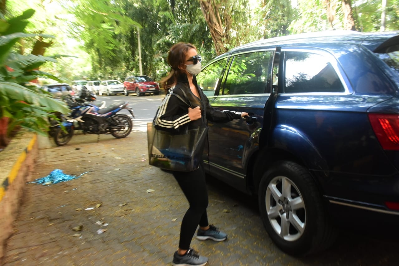 Mumbai: Actress Patralekha seen at a Bandra gym in Mumbai on Nov 23, 2020. (Photo: IANS)