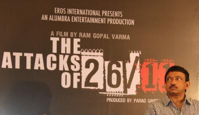 Director Ram Gopal Varma at the first look launch of The Attacks of 26/11 in Mumbai. (Photo: IANS)