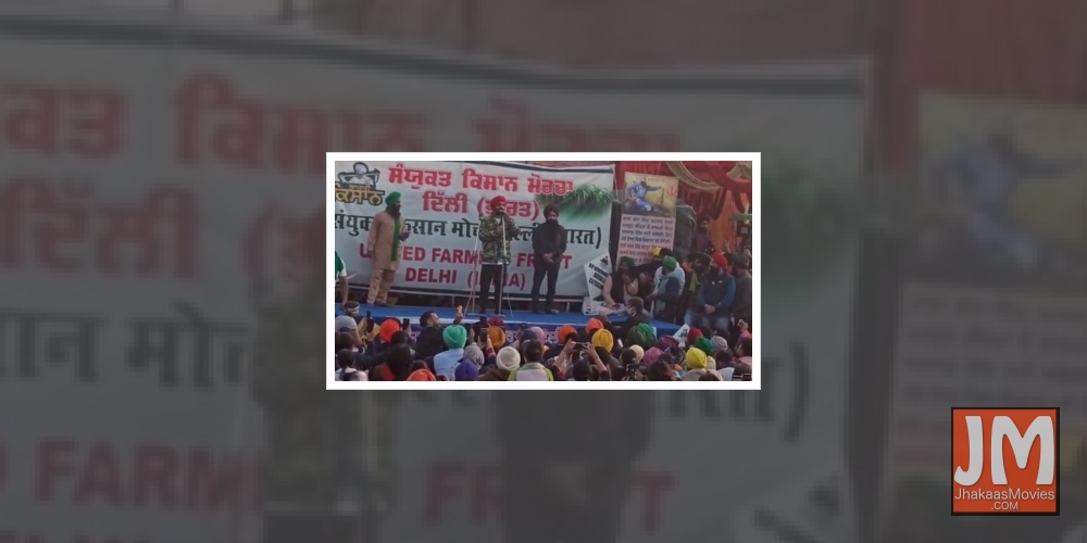Diljit Dosanjh joins farmers' protest at Singhu border.