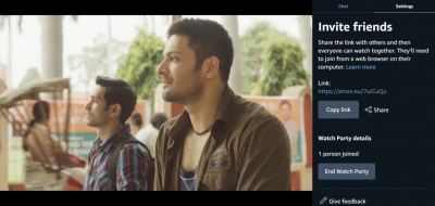 Amazon Prime Video comes out with social viewing experience in India.