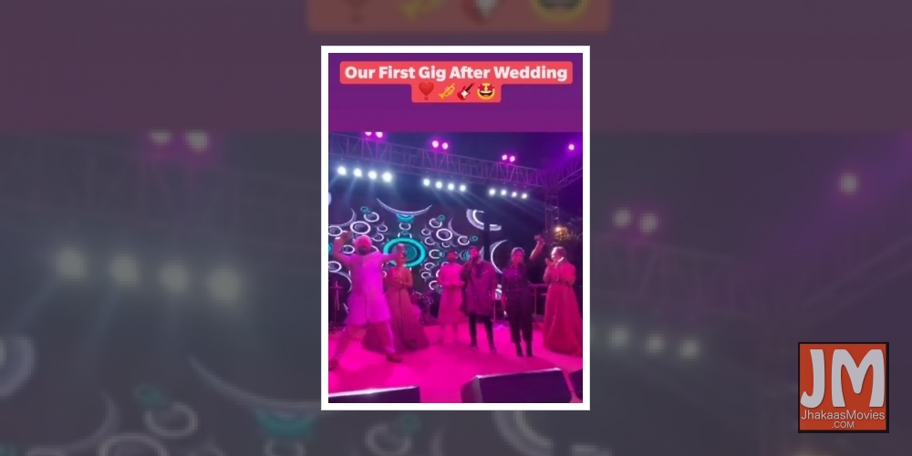 Sachet-Parampara send out love vibes in first concert after marriage.