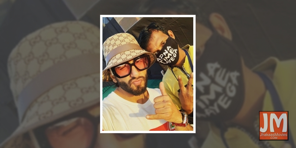 John cena shares Ranveer singh's picture.