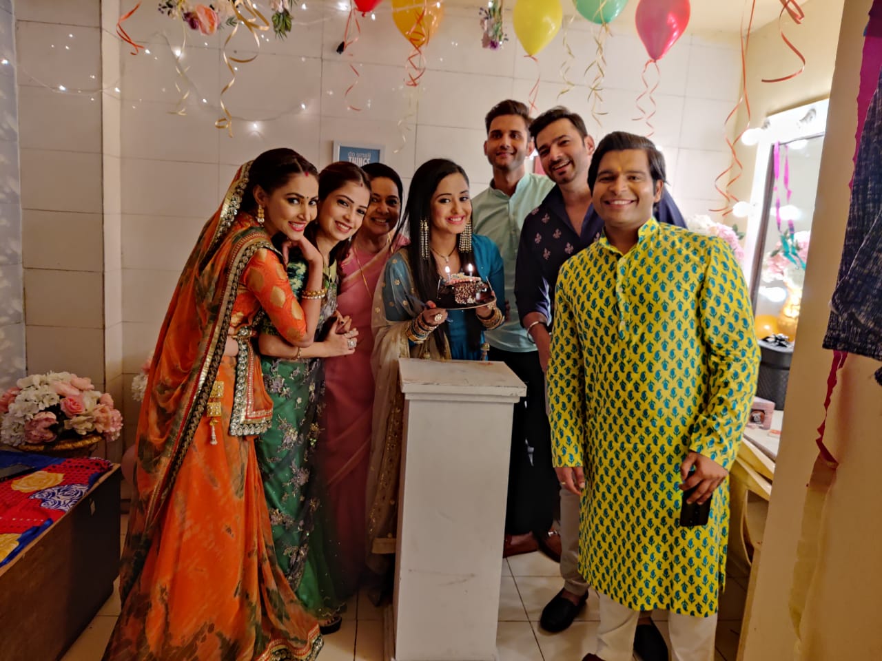 Tina Philip with the cast