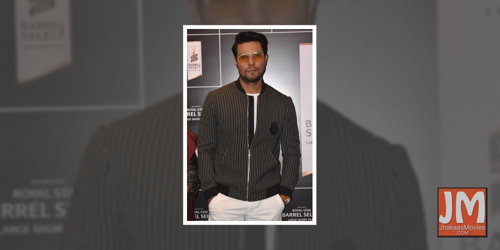 Gurugram: Actor Randeep Hooda during a panel discussion on short films, Indian cinema and ÃƒÂ¢Ã‚Â€Ã‚Â˜what makes films powerful ÃƒÂ¢Ã‚Â€Ã‚Â™ hosted by Royal Stag Barrel Select Large Short Films in Gurugram on Nov 16, 2019.