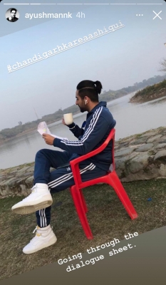 Ayushmann shares snapshot of his look in 