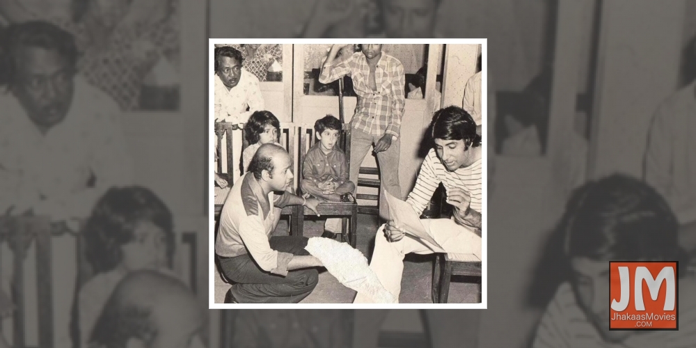 Big B's throwback pic from Mr Natwarlal set with Hrithik as a child