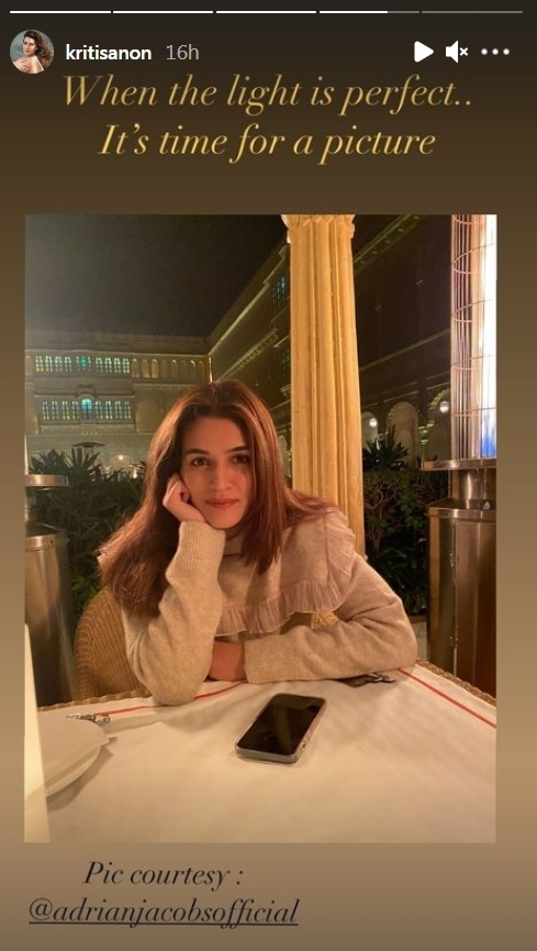 Kriti Sanon shares tips on when to take perfect picture (Credit: Instagram)