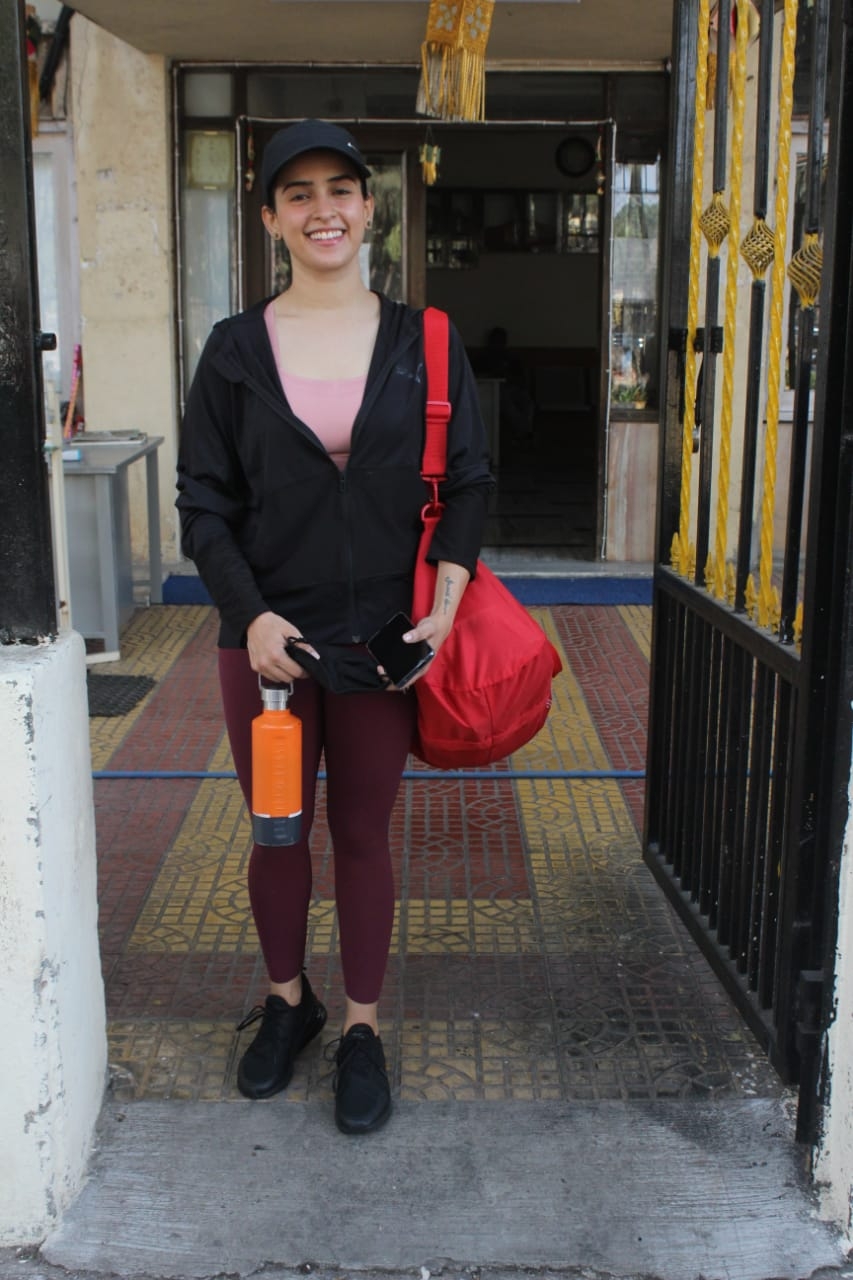 MUMBAI:Sanya Malhotra seen at Gym on Thursday on 21 Jan 2021. (Photo: IANS)