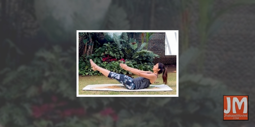 Shilpa Shetty's yoga tip to beat stress.