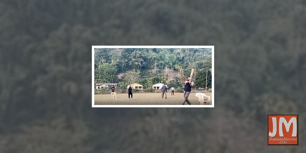 Actor Ayushmann Khurrana on Thursday offered a glimpse of his cricketing skills for fans. The actor shared a video on Instagram where he can be seen playing cricket and hitting a six. 