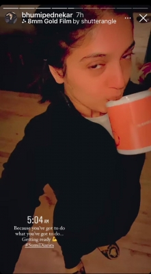 Bhumi Pednekar shoots for 