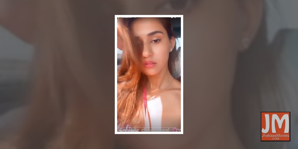 Disha Patani spends Sunday indulging on 'cheat meal'.