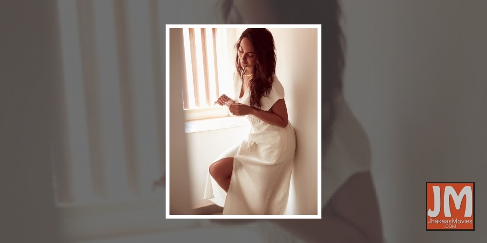 Sonakshi Sinha shines in pristine white ensemble.