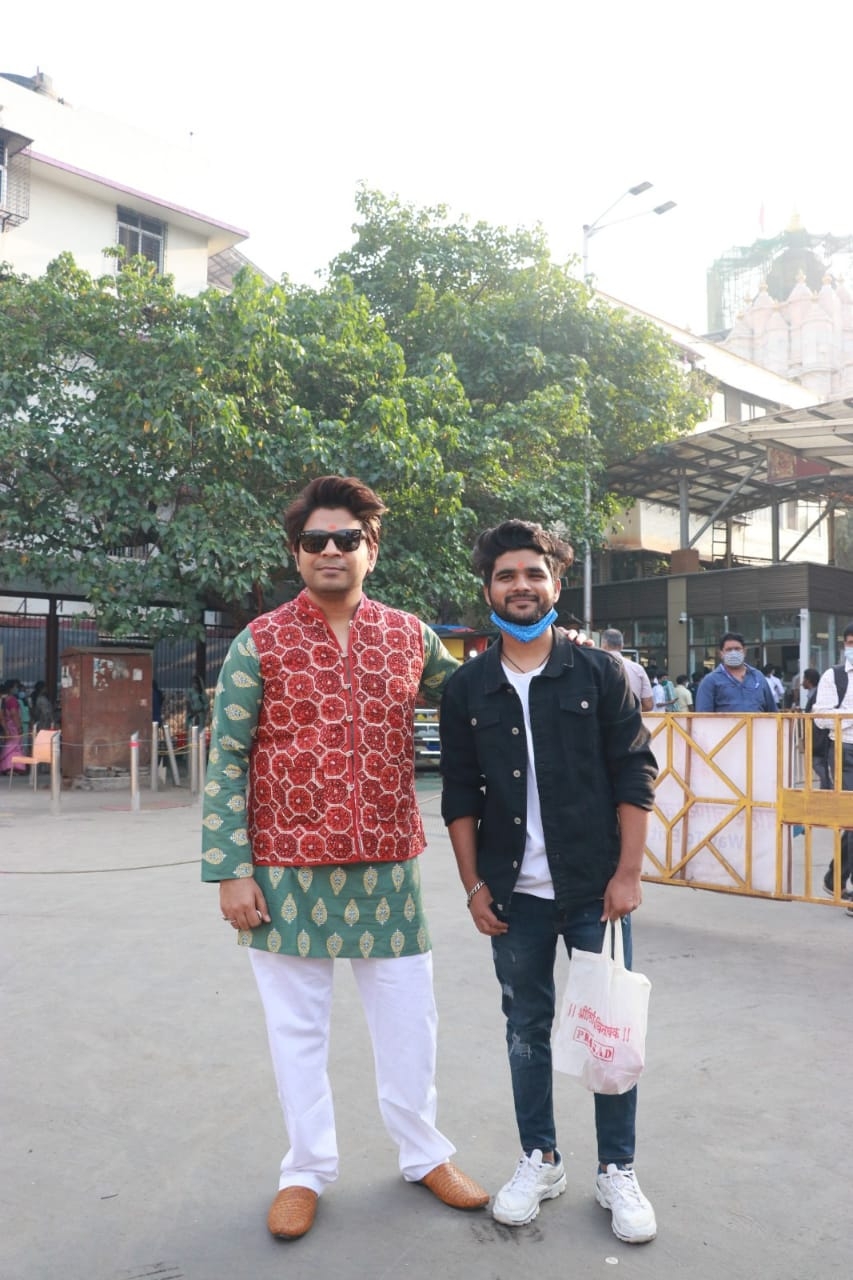 Mumbai: Ankit Tiwari seen at Siddhivinayak Temple on Tuesday, 2nd February 2021.(Photo: IANS/Sanjay Tiwari)