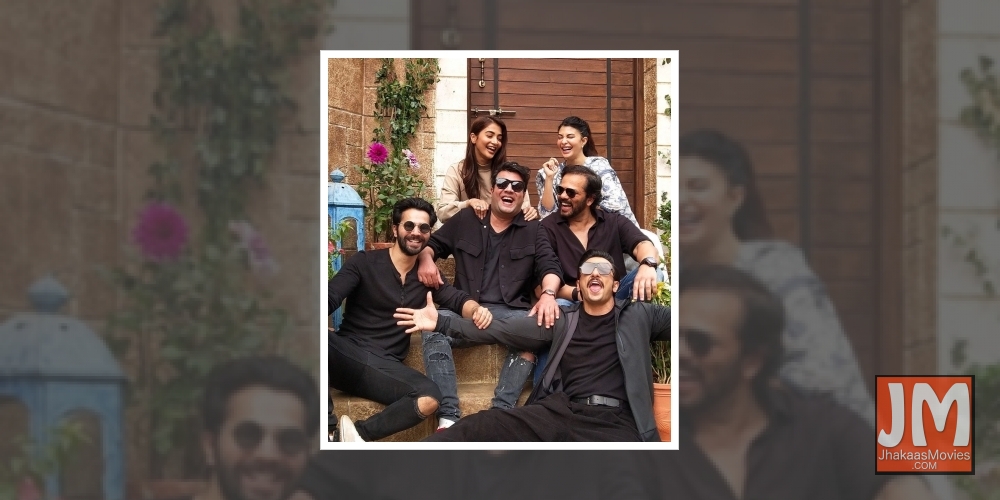 Varun Sharma had a surprise visit from Varun Dhawan on 'Cirkus' set.