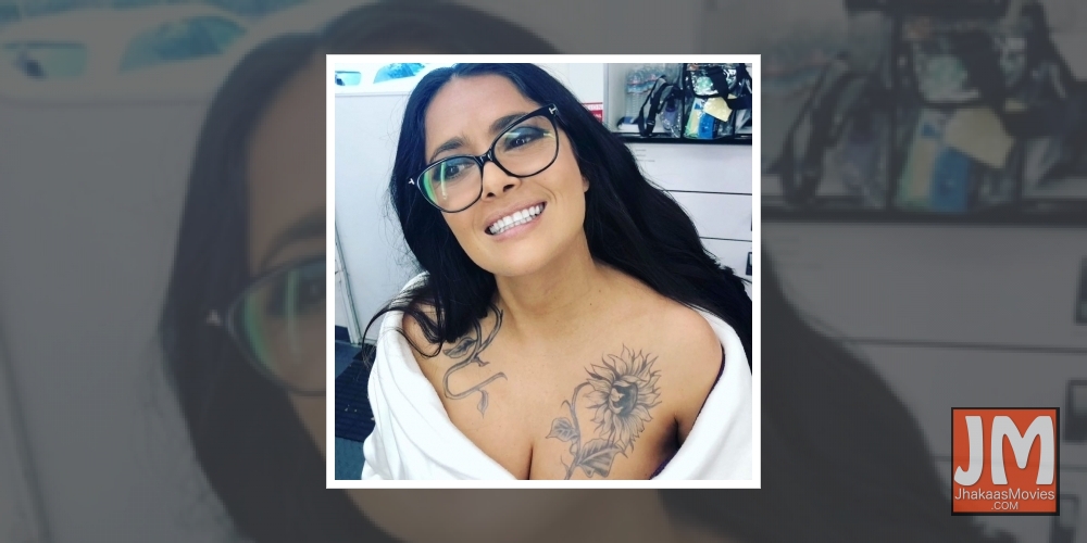 Hollywood star Salma Hayek shared a stunning picture in the middle of a make-up, hair and tattoo test on social media.