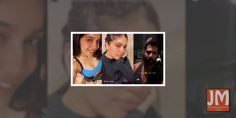 Varun Posts video while going back home to his wife.