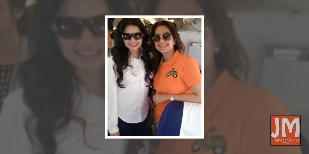 Juhi Chawla posted a couple of Instagram pictures on Saturday, where she is seen posing with Bhagyashree. The latter followed suit and shared the pictures, too, along with almost the same caption. Fans of both actresses were naturally nostalgic.