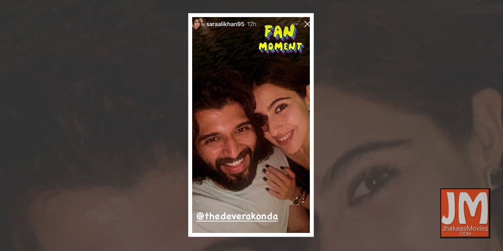 Sara Ali Khan has a 'fan moment' with Vijay Deverakonda